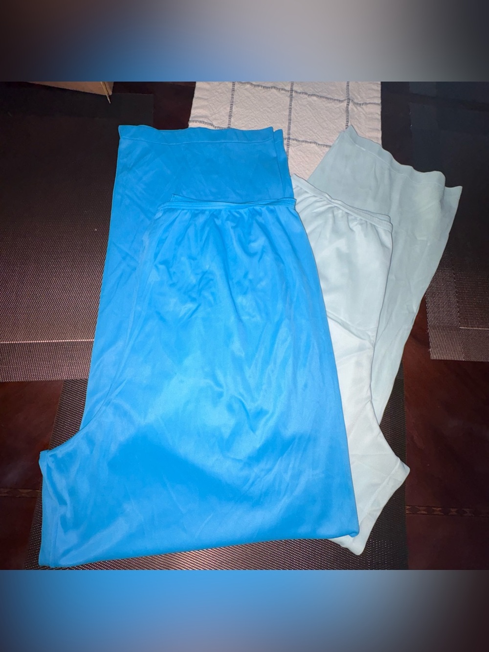 Vanity Fair slip pants Duo in Bright Blue XL  and Light green L (set)